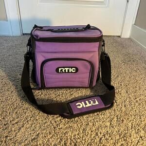 Small rtic purple cooler bag